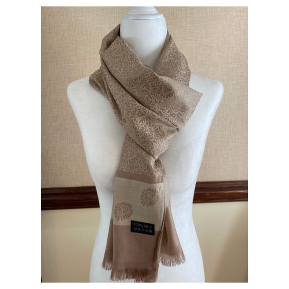 Printed silk scarf from Thailand